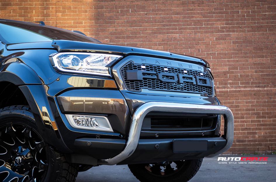 FORD RANGER BATTLE AXE GLOSS BLACK MILLED ACCENTS
